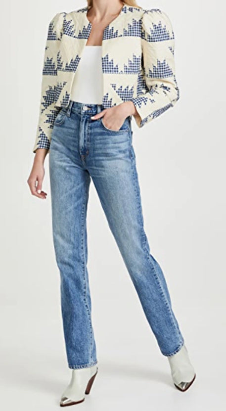 Sea New York Cropped Patchwork Jacket