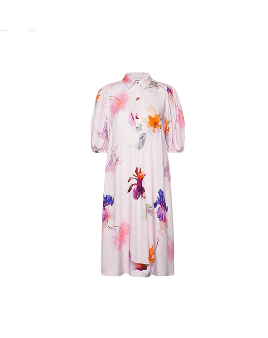 Numph Pink Floral Dress