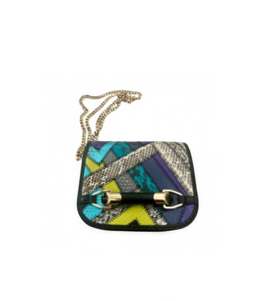 Jimmy Choo Patchwork Snakeskin Bag