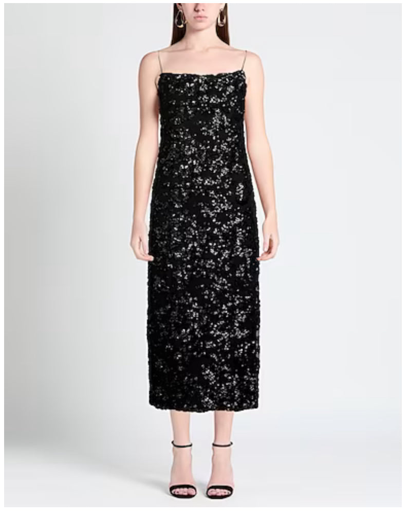 rag and bone sequin dress NWT Rag & Bone Marcie Black Silk Sequin Mesh Maxi Evening Dress Small S $550