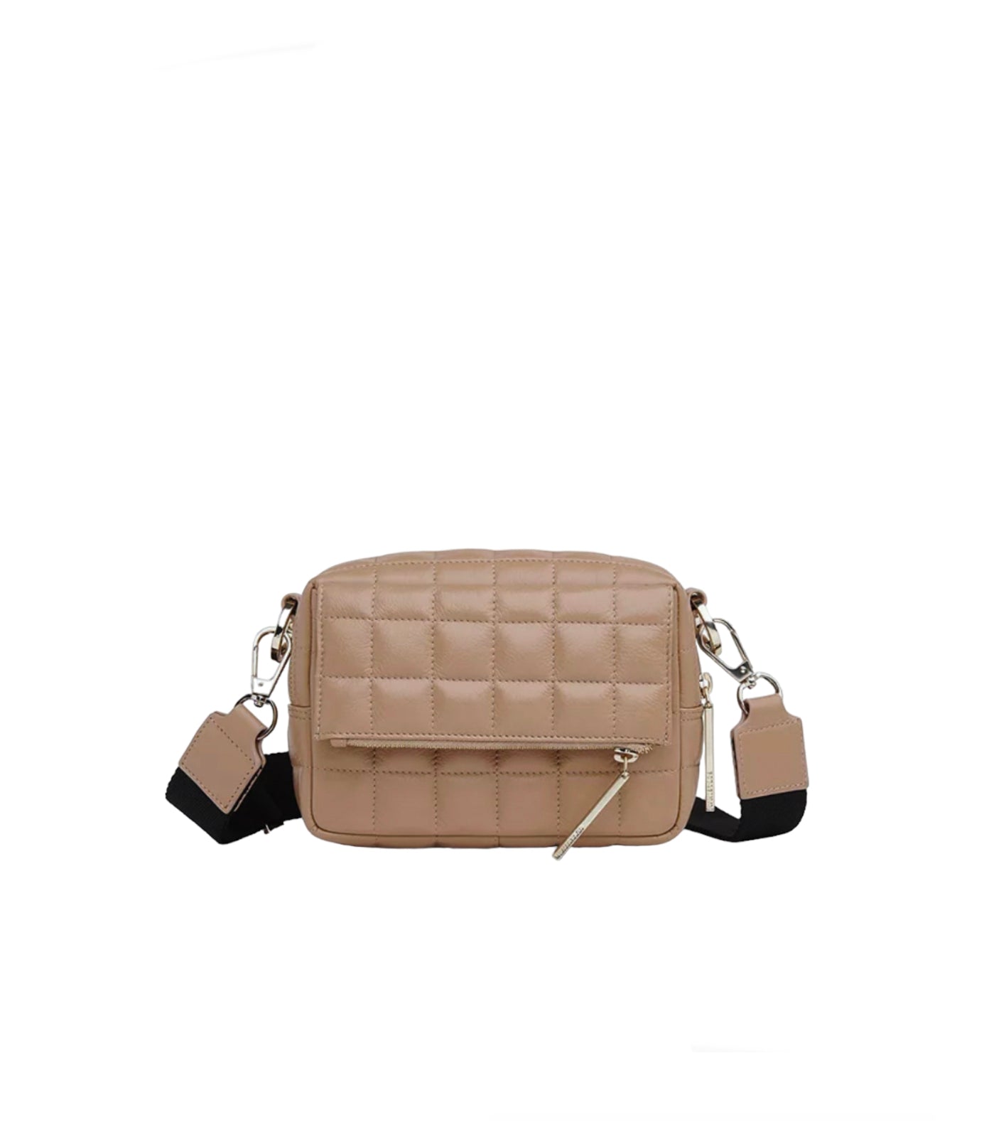 Whistles Beige Quilted Crossbody Bag