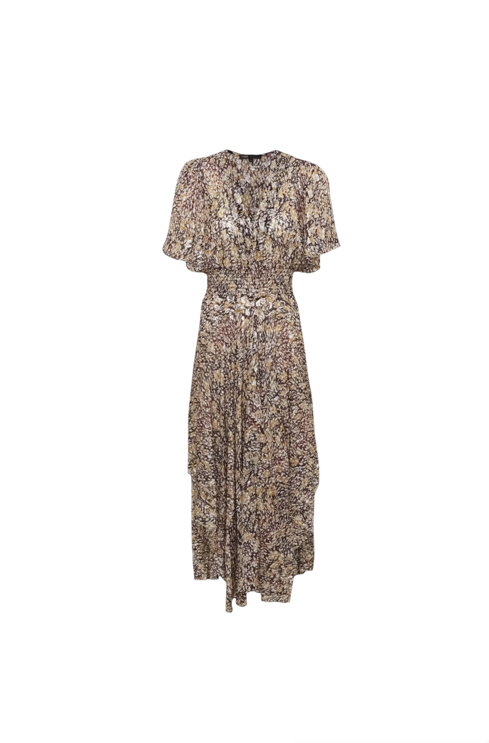 Maje Metallic Paisley Dress