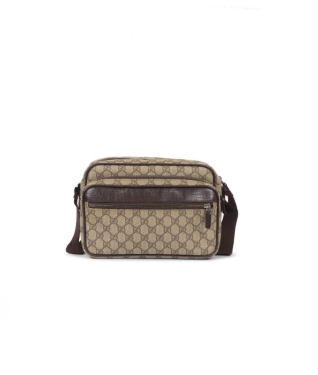 Gucci Supreme Canvas Messenger Bag