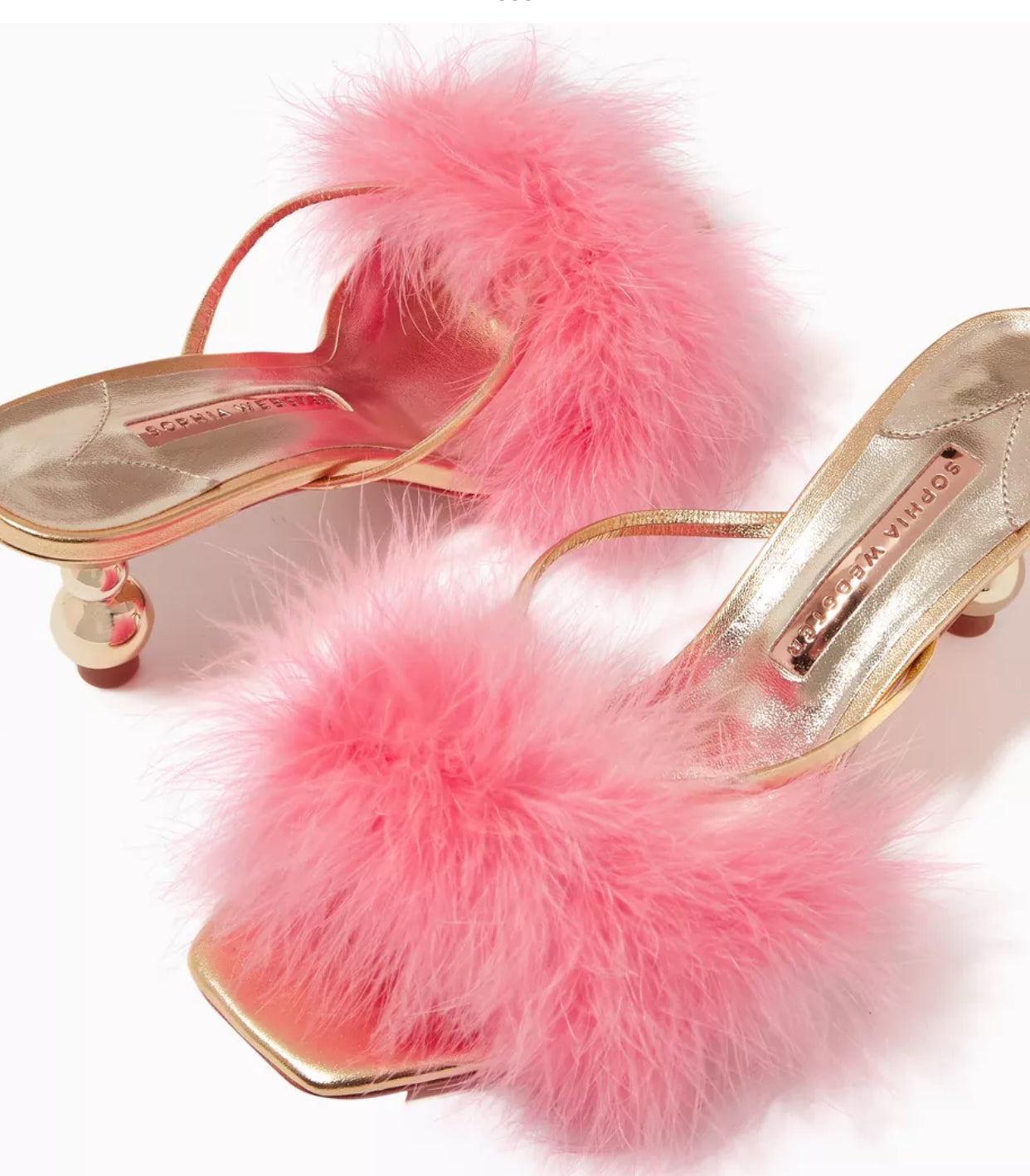 Sophia Webster Marabou Feather Heels - new