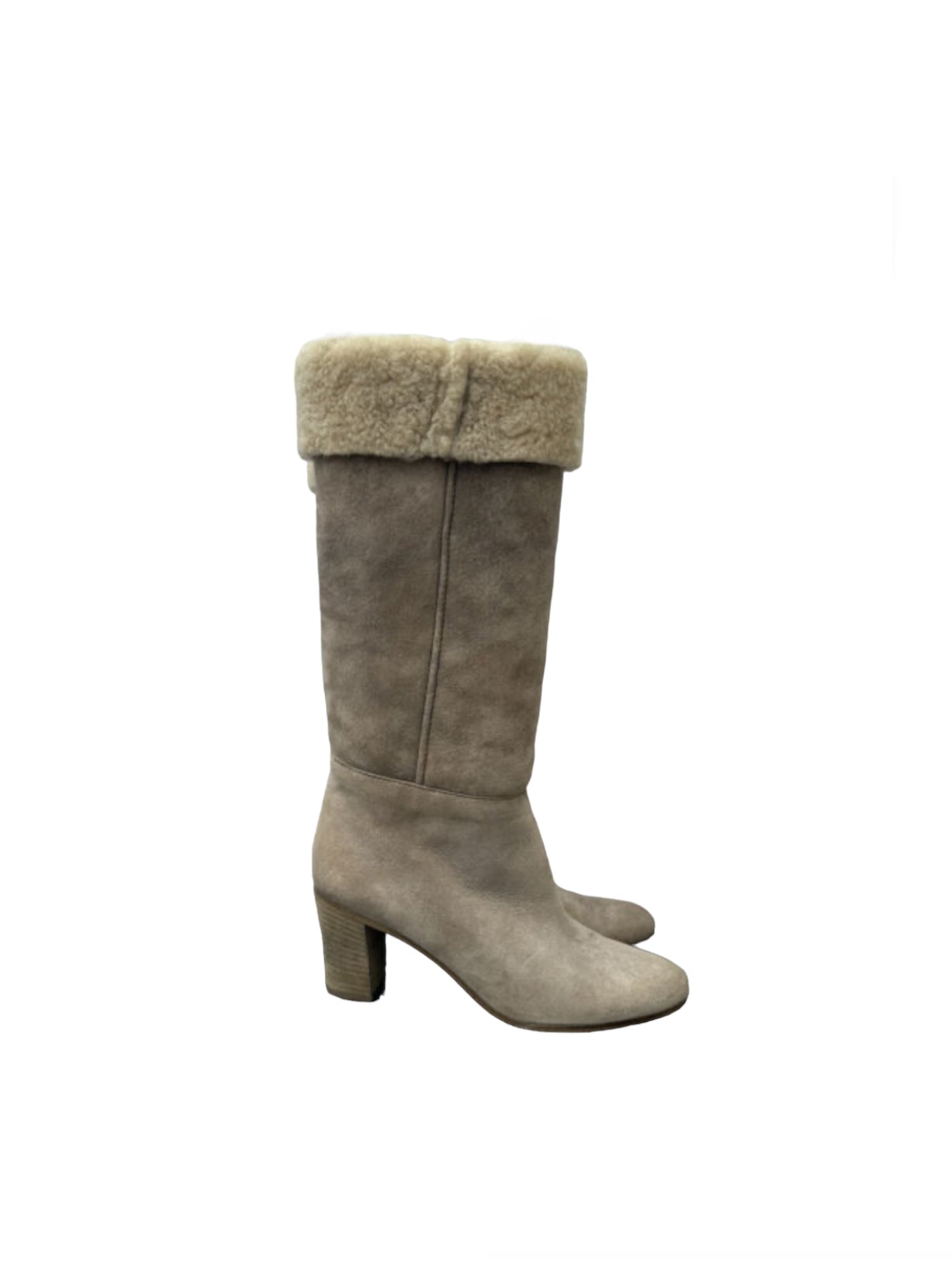 Load image into Gallery viewer, MM6 Shearling Knee High Boots
