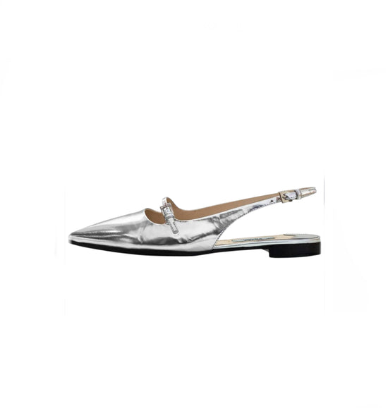 Prada Silver Flats