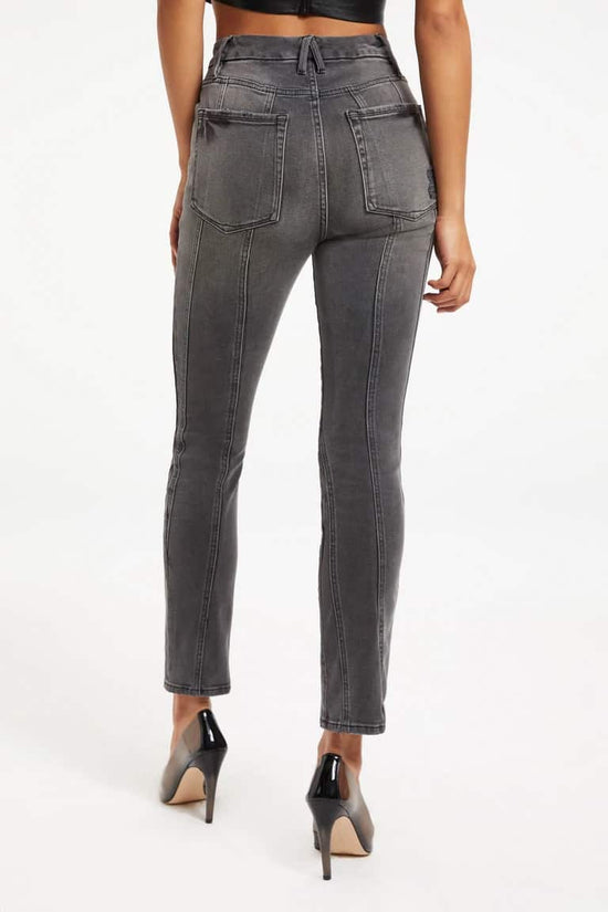 Good Americn Grey Seamed Jeans-NWT