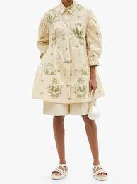 Simone Rocha Castle Print Dress Coat