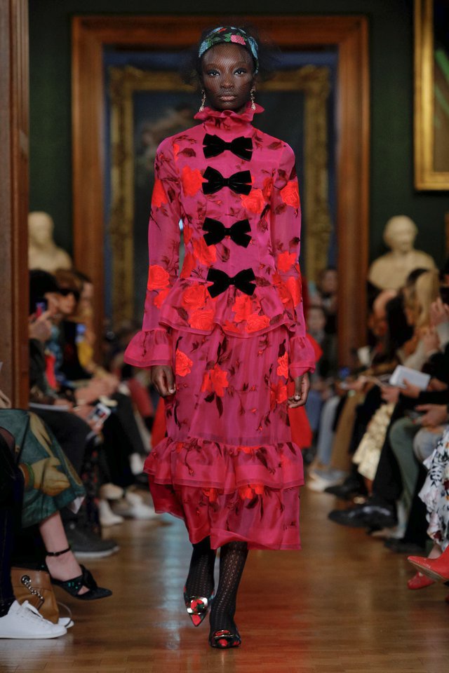 Erdem Embroidered Runway Dress