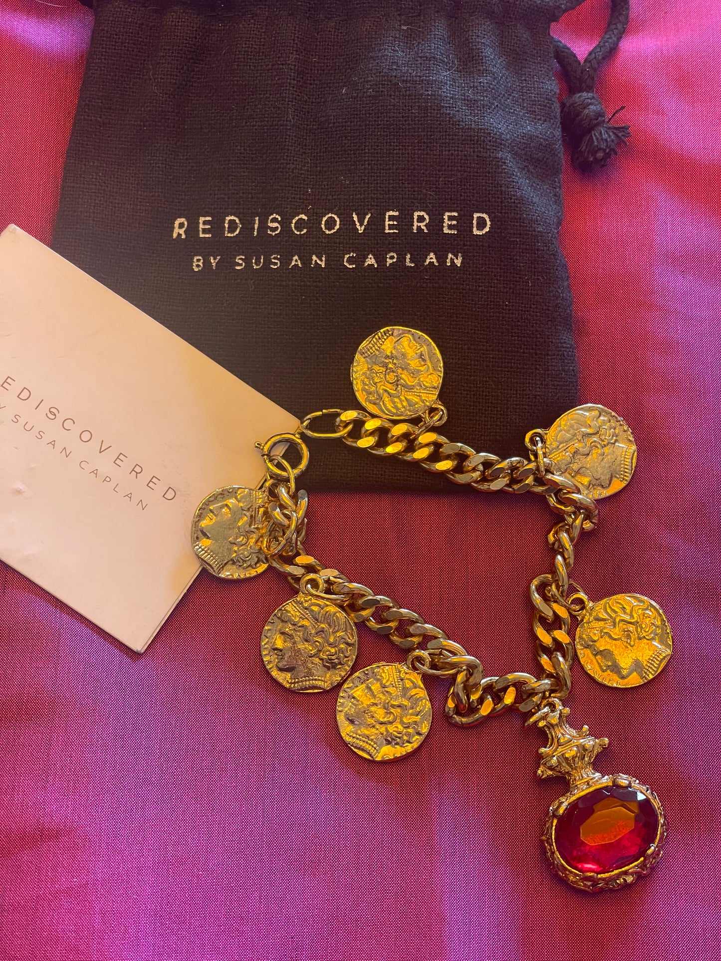 Susan Caplan Vintage Gold Charm Bracelet