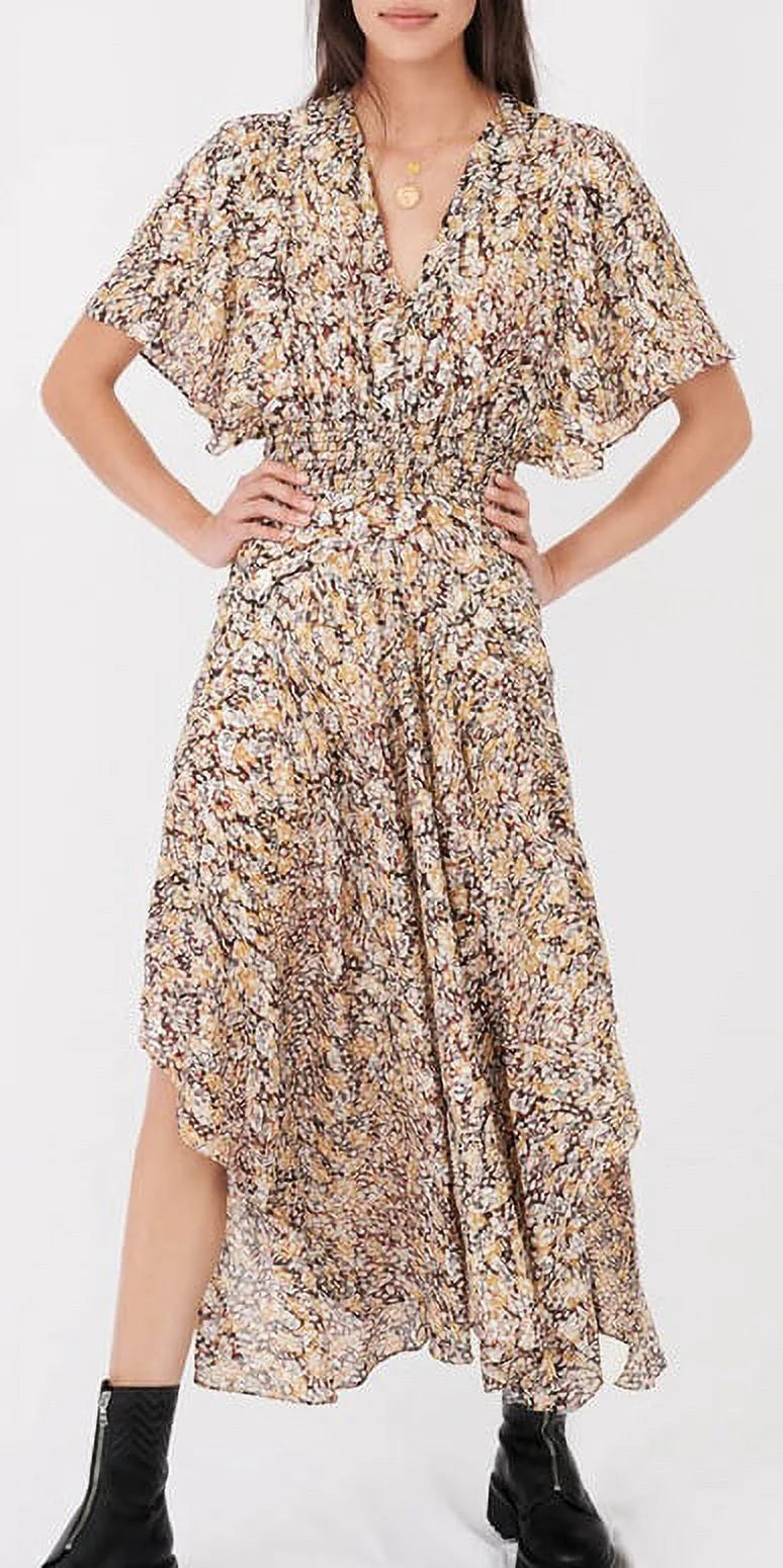 Maje Metallic Paisley Dress