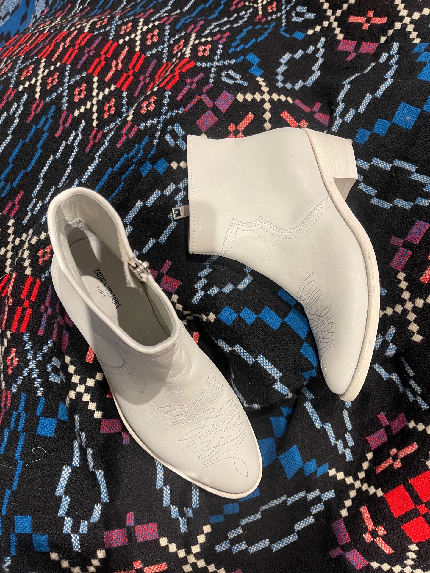 Zadig and sales voltaire silver boots