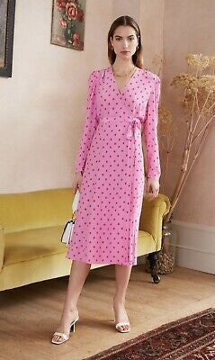 Kitri Pink Wrap Dress