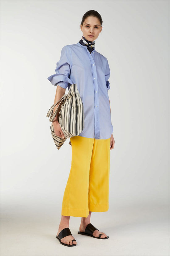 Arket Yellow Cropped Trousers