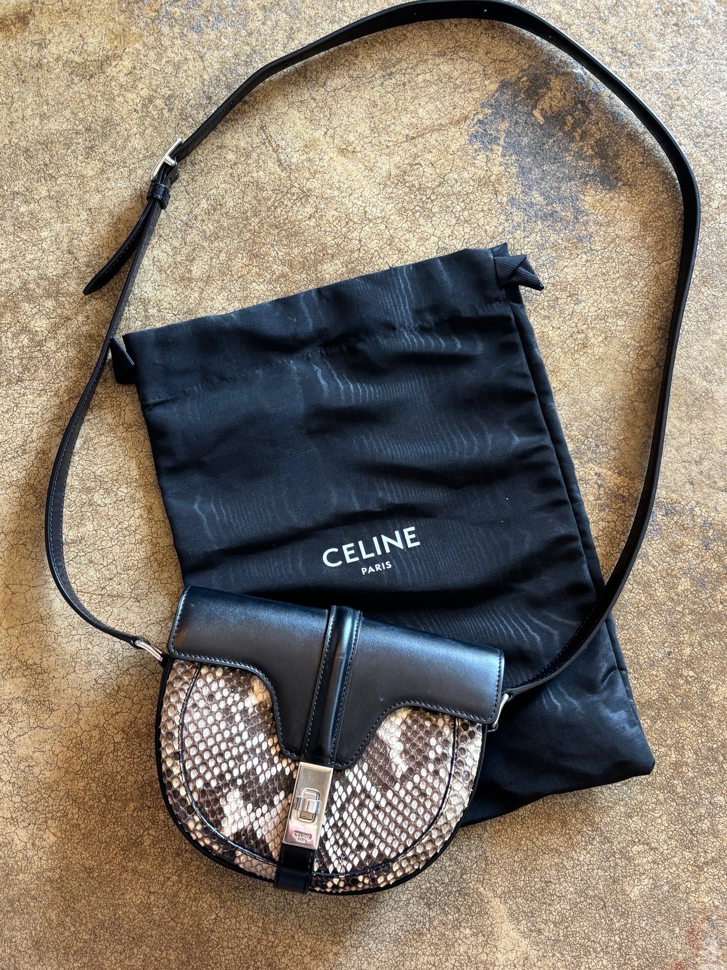 Celine Besace Snakeskin Bag