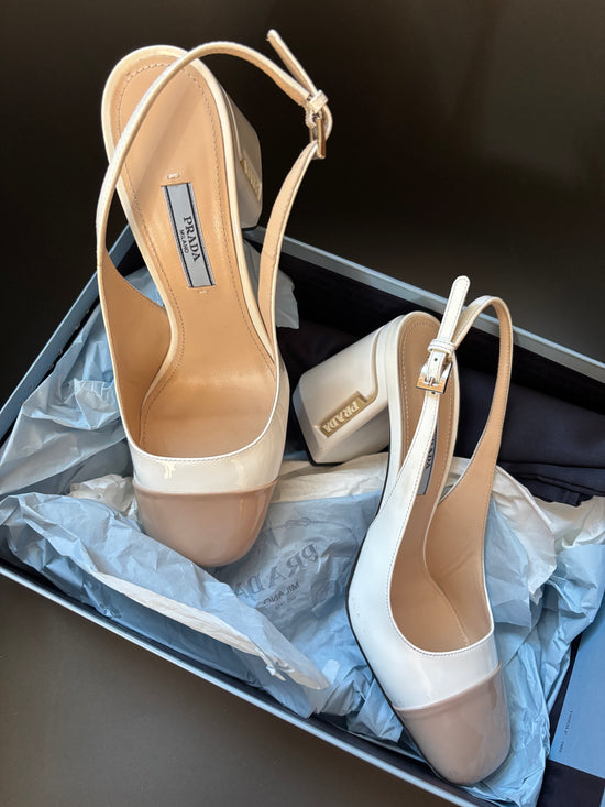 Prada Patent Sling Backs