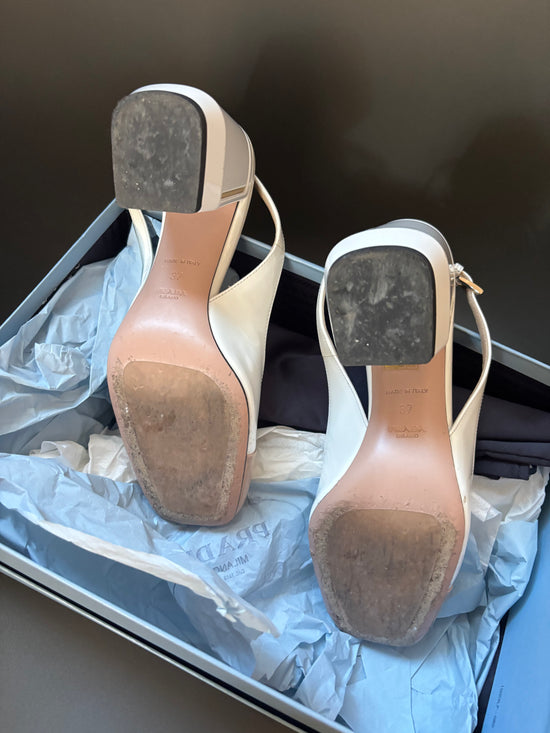 Prada Patent Sling Backs