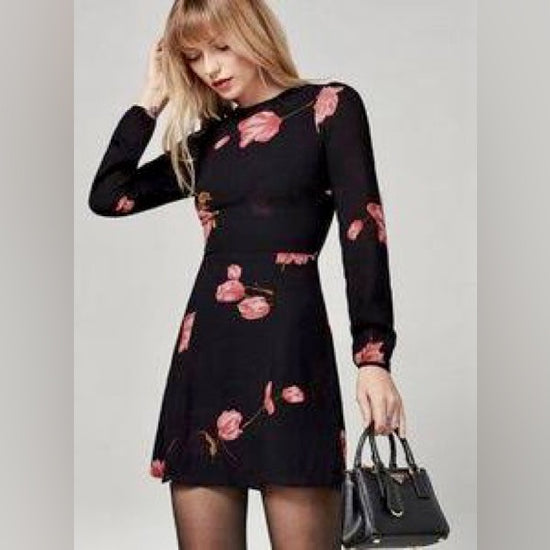 Reformation Rose Print Dress