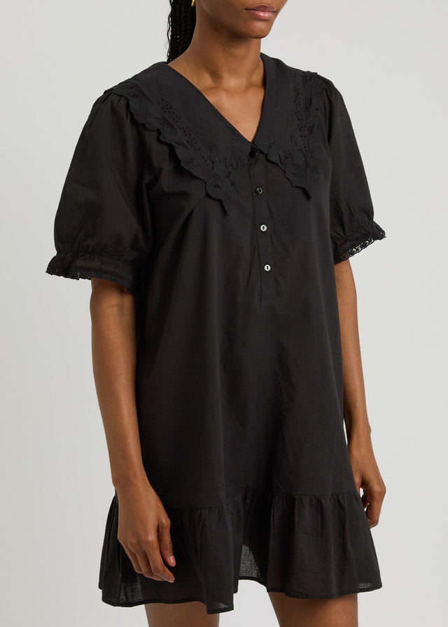 Rixo Cotton Black Dress