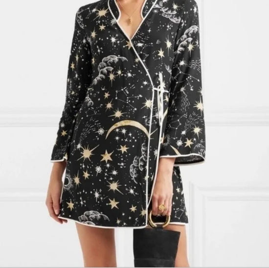 Rixo Starry Night Wrap Dress