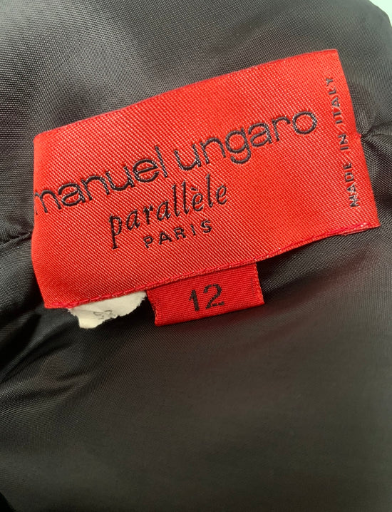 Vintage Emanuel Ungaro Velvet Black Dress