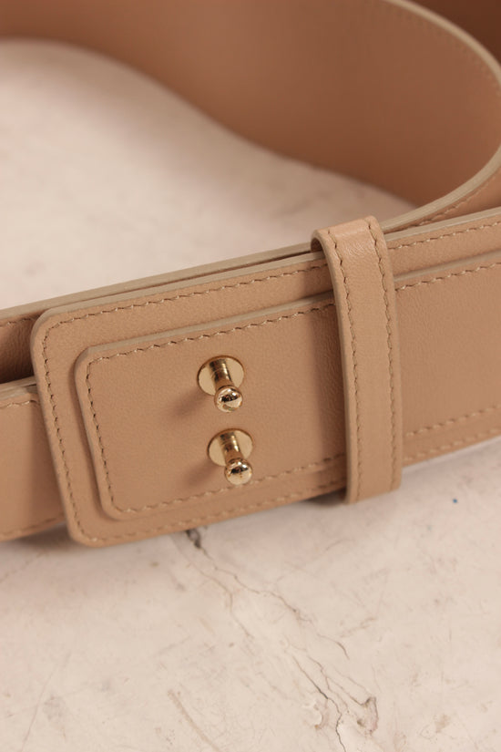 Chloe Beige Leather Belt