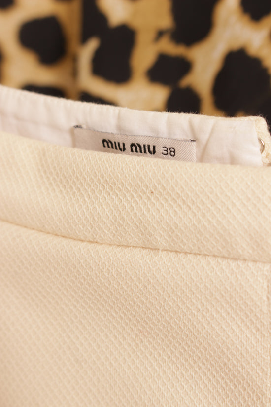 Vintage Cream Miu Miu Skirt