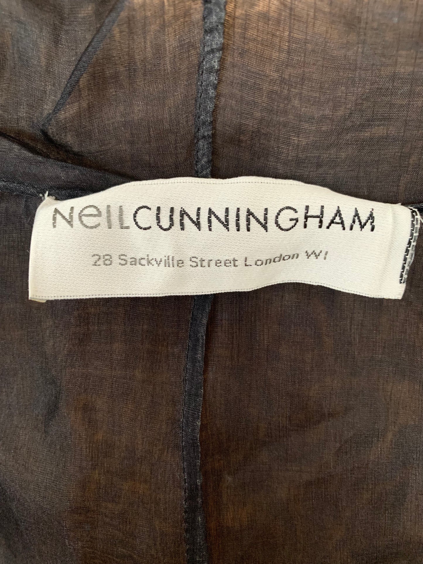 Load image into Gallery viewer, Vintage Neil Cunningham Black Silk Top
