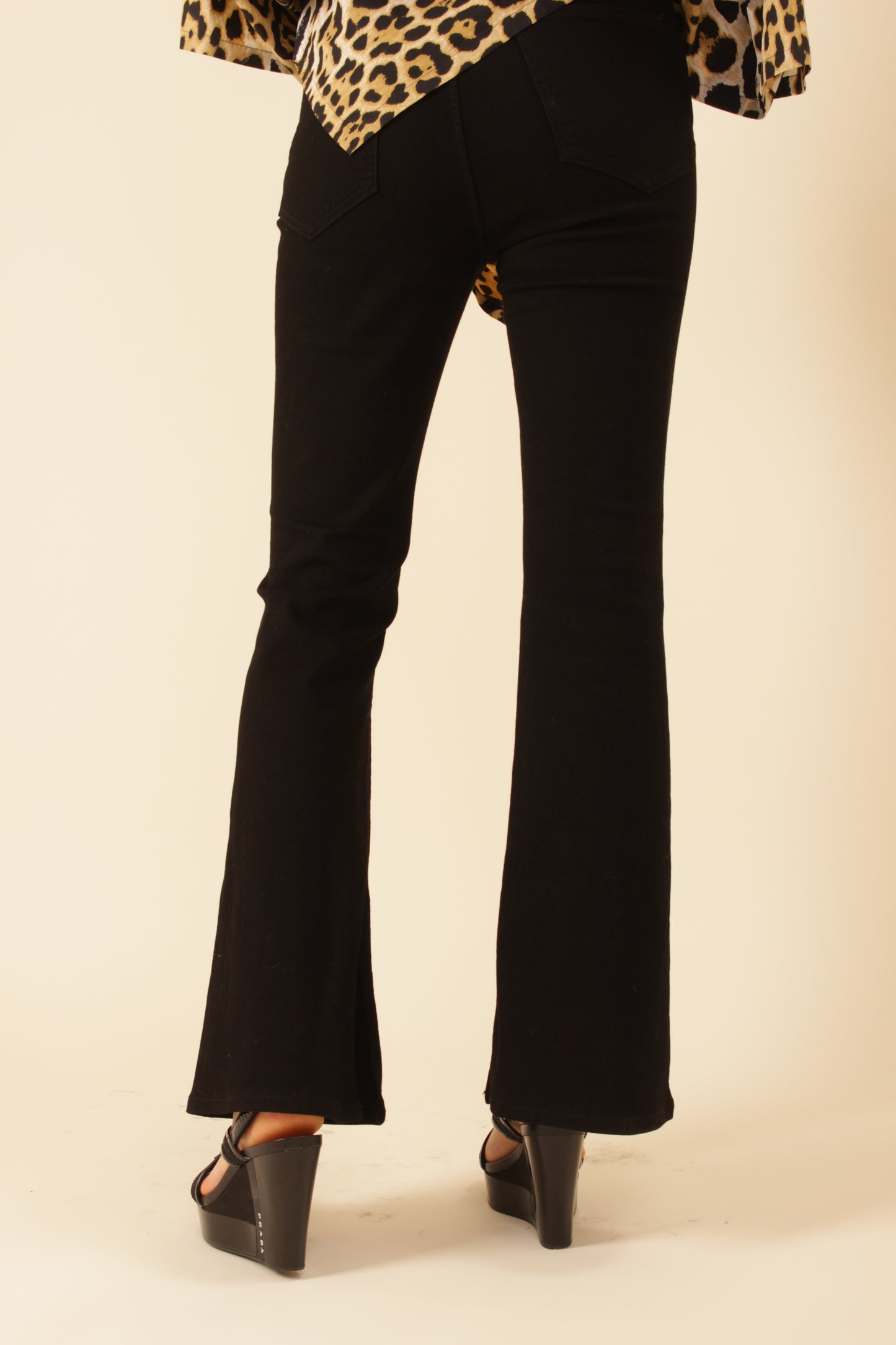 Rag & Bone Black Flared Jeans