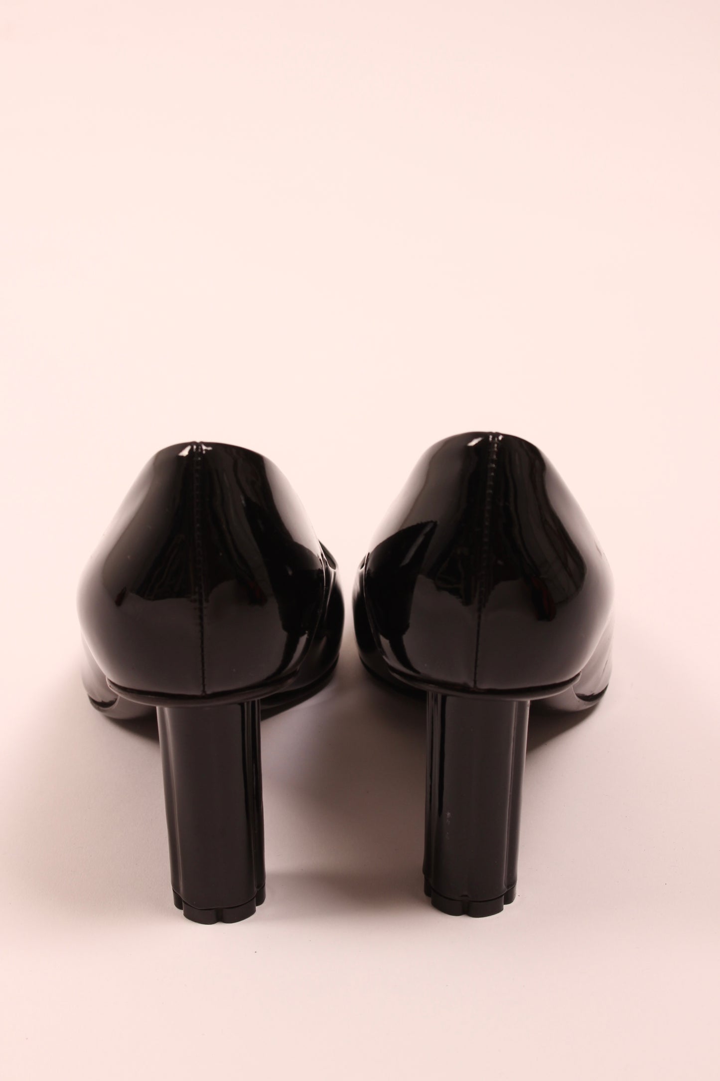 Salvatore Ferragamo Black Patent Heels