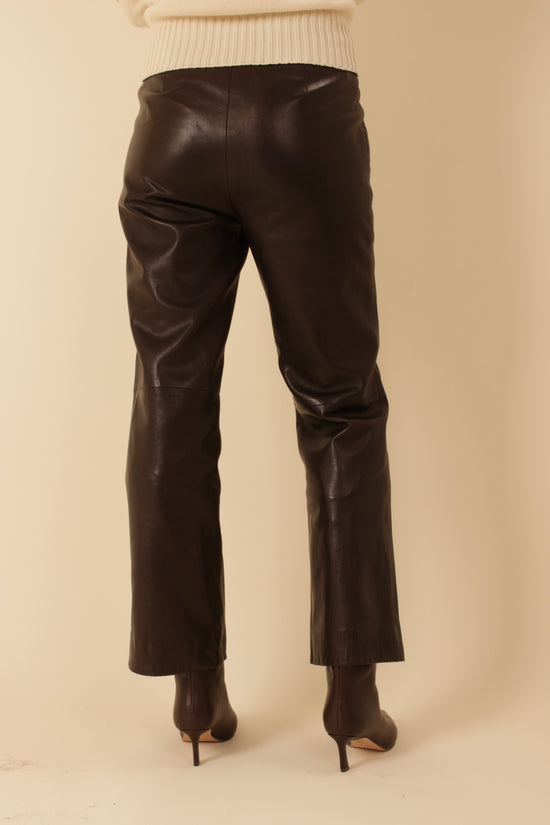 Vintage Gucci (Tom Ford Era) Brown Leather Trousers