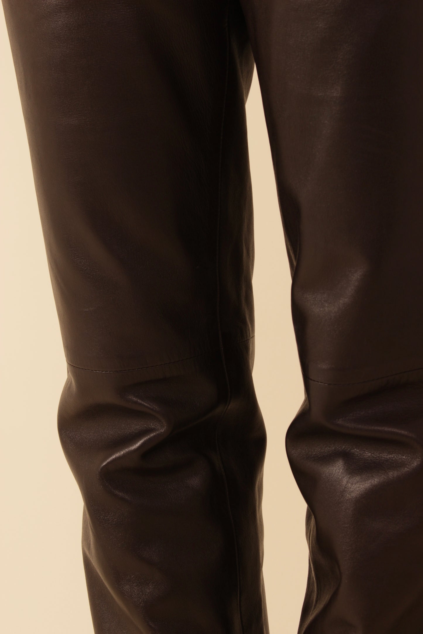 Vintage Gucci (Tom Ford Era) Brown Leather Trousers