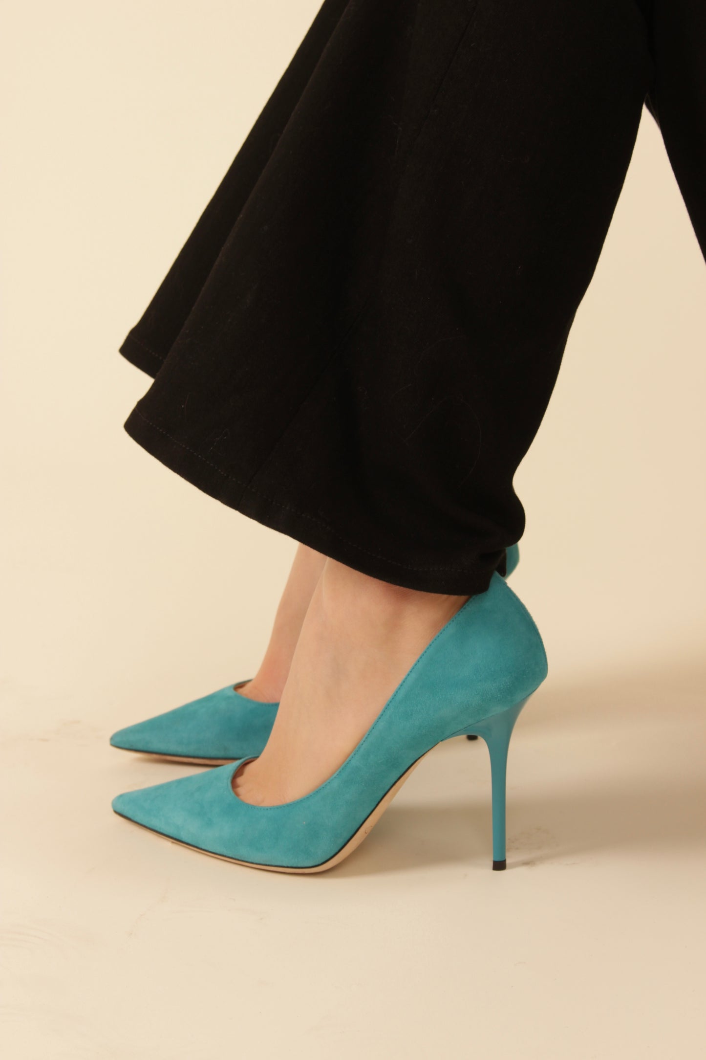 Jimmy Choo Blue Suede Heels