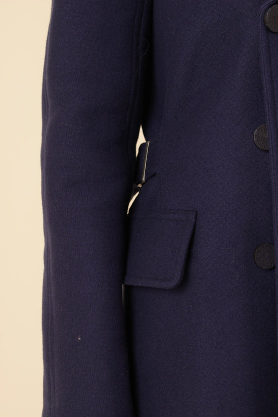 Alaia Navy Wool Coat