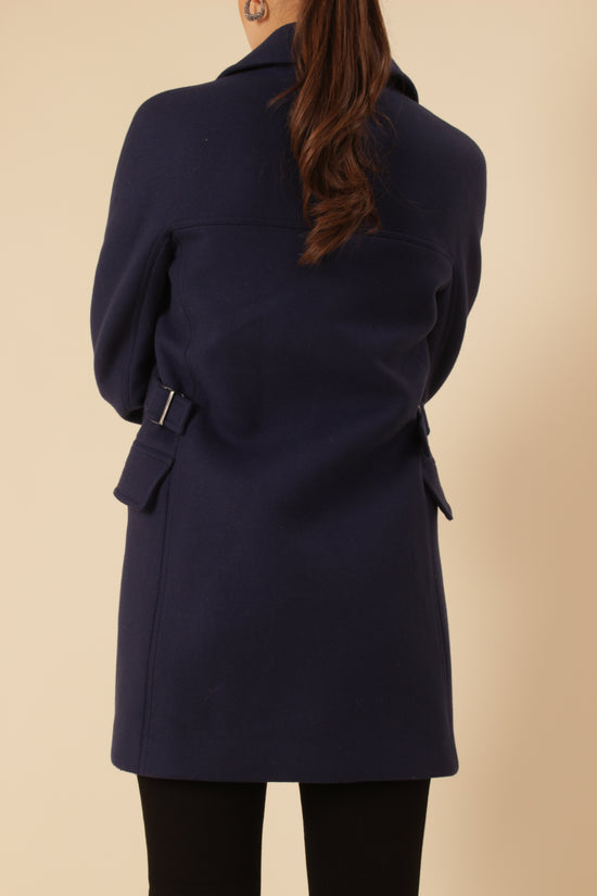 Alaia Navy Wool Coat