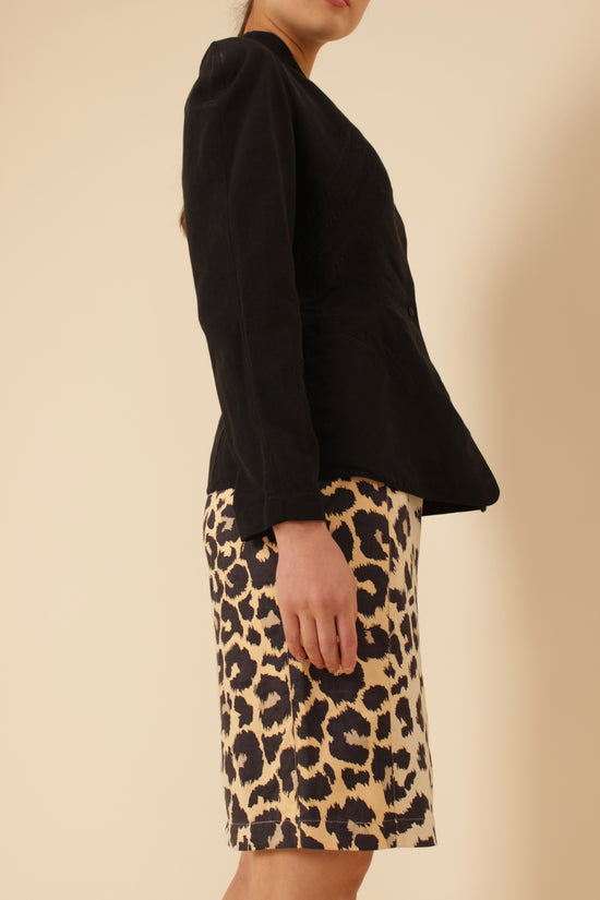 Vintage Thierry Mugler Leopard Print Skirt