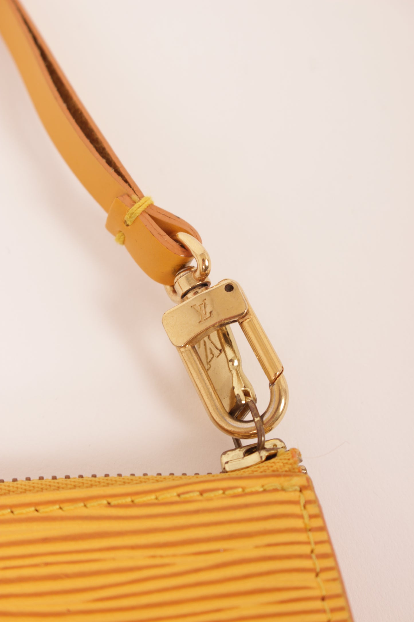 Louis Vuitton Yellow Epi Leather Pochette Bag