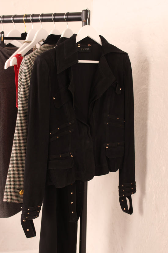 Vintage Gucci Black Suede Jacket