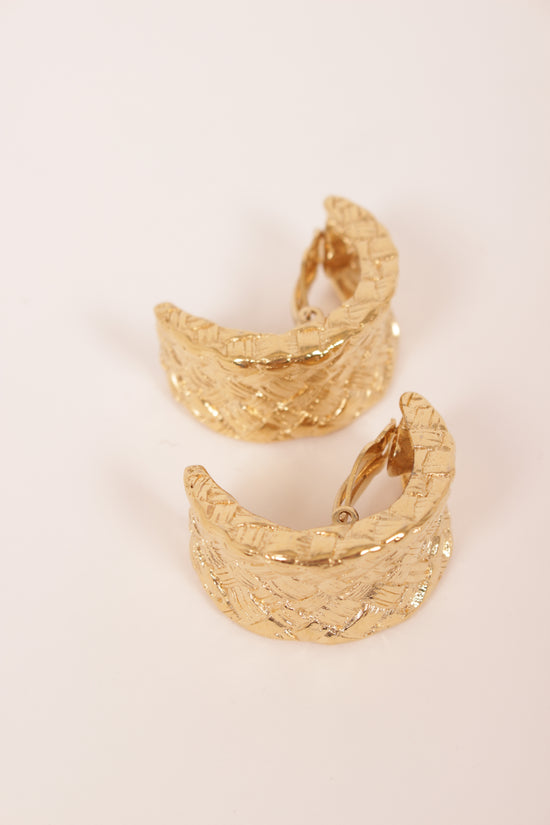 Givenchy Gold Half Hoop Earrings