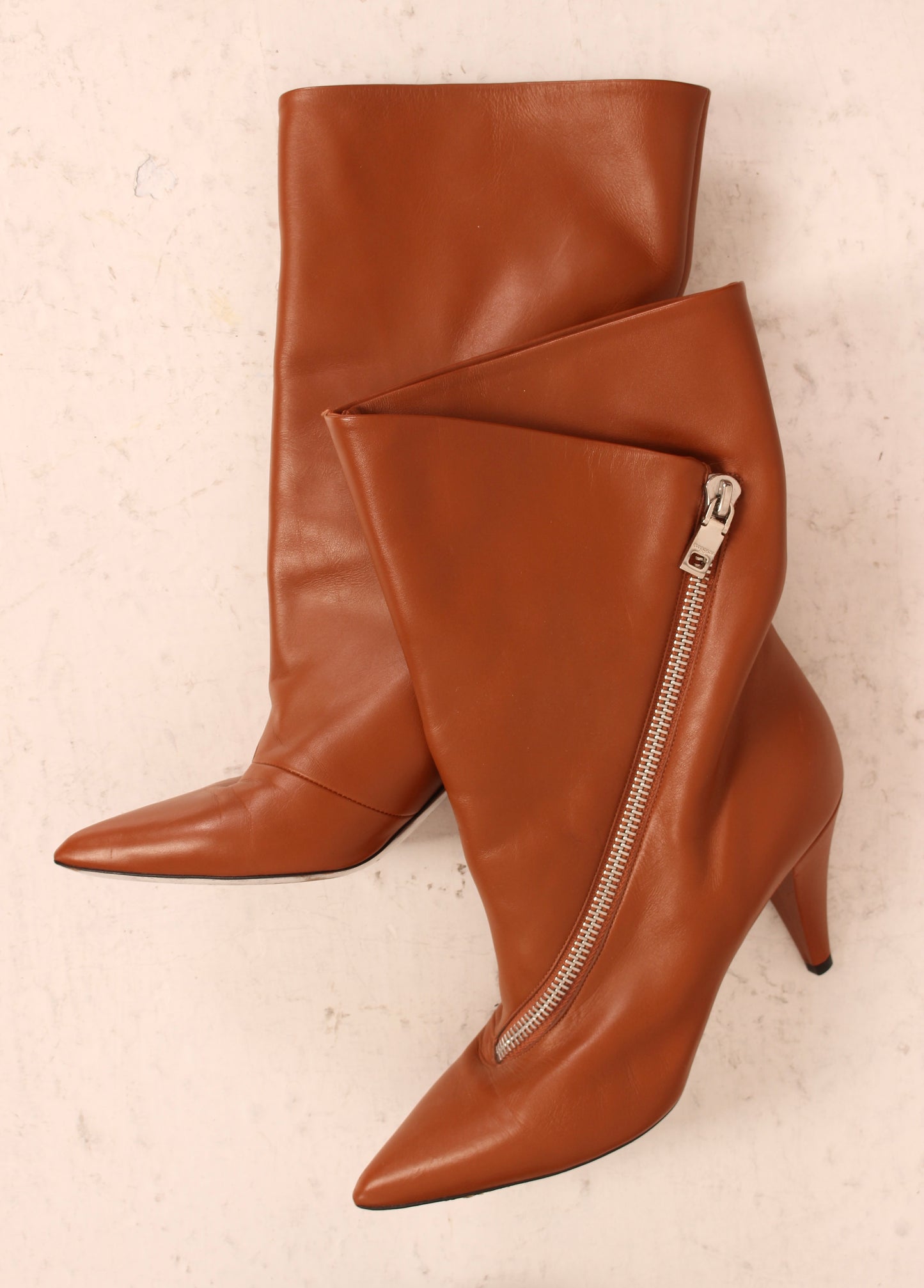 Givenchy 2018 Tan Zip Boots