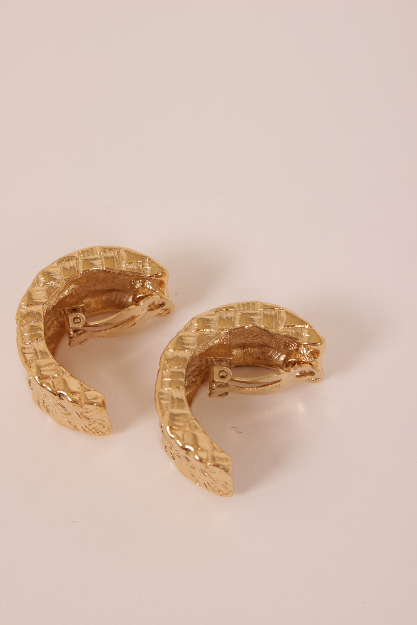 Givenchy Gold Half Hoop Earrings
