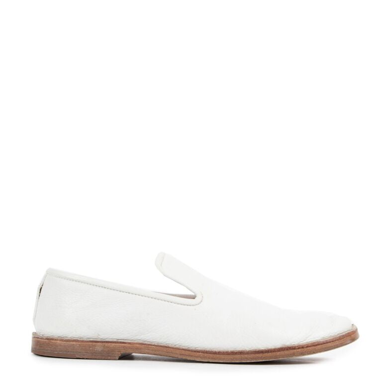 Celine White Flats