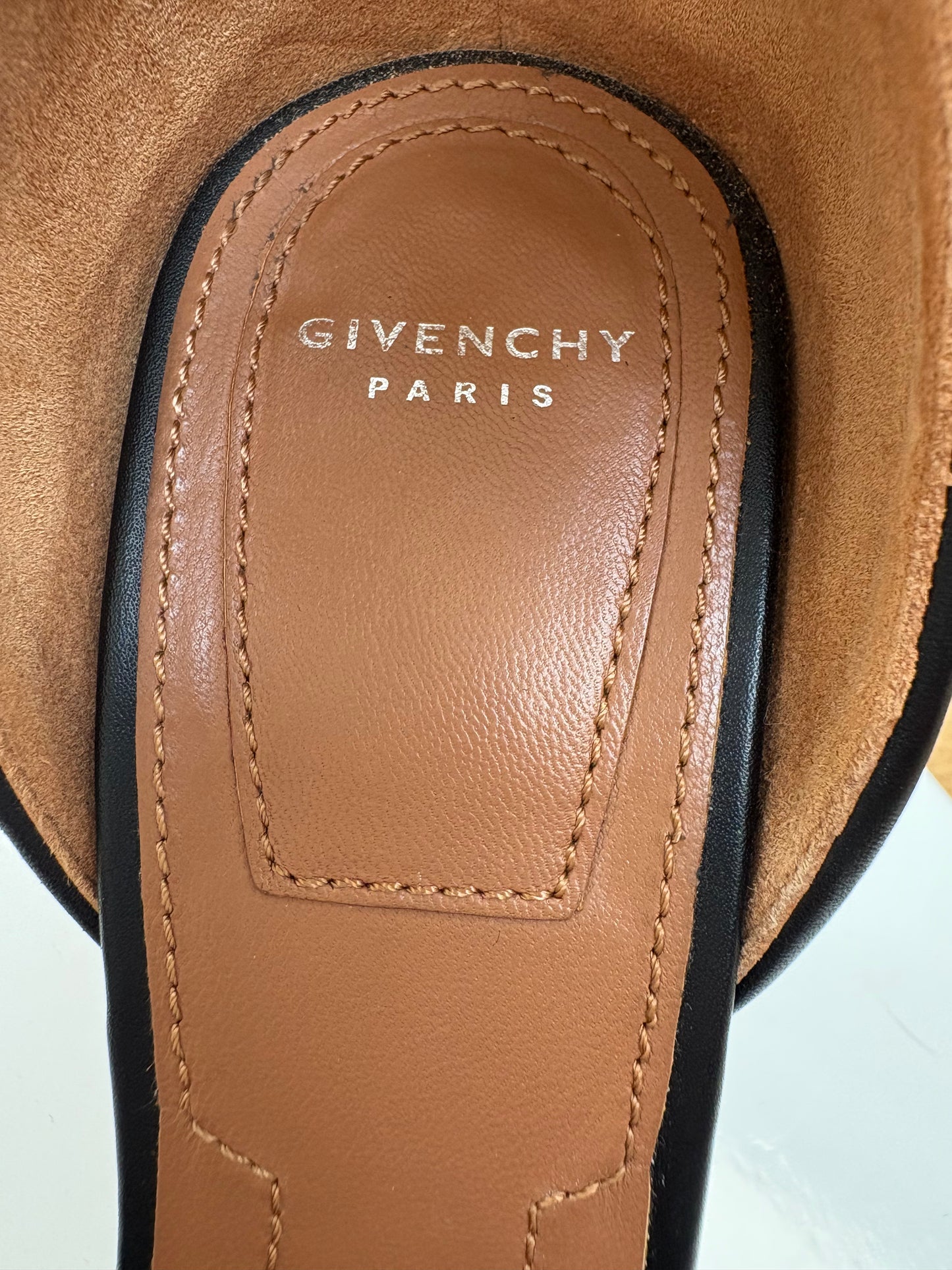 Givenchy Shark Lock Black Leather Heels