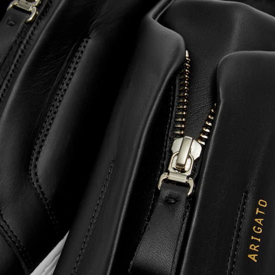 Axel Arigato Black Leather 90 Zip Sneakers-NWT
