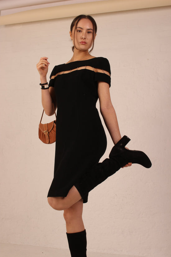 Vintage Thierry Muglar Black Dress