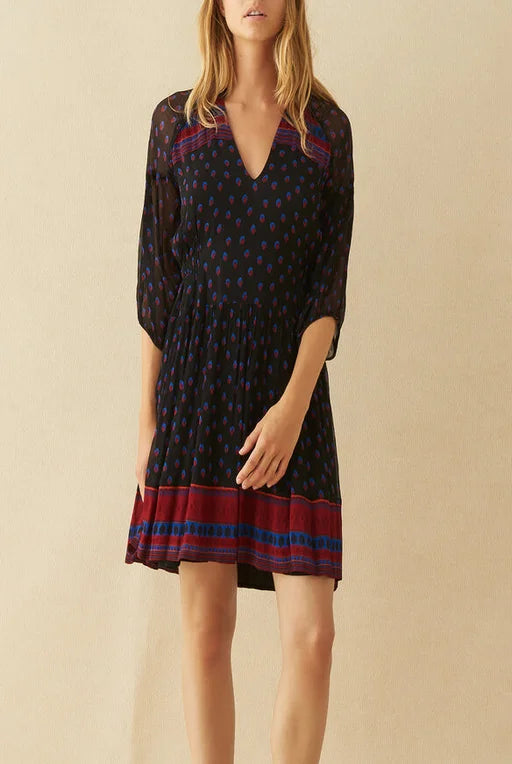 Ba&sh Patterned Chiffon Mini Dress