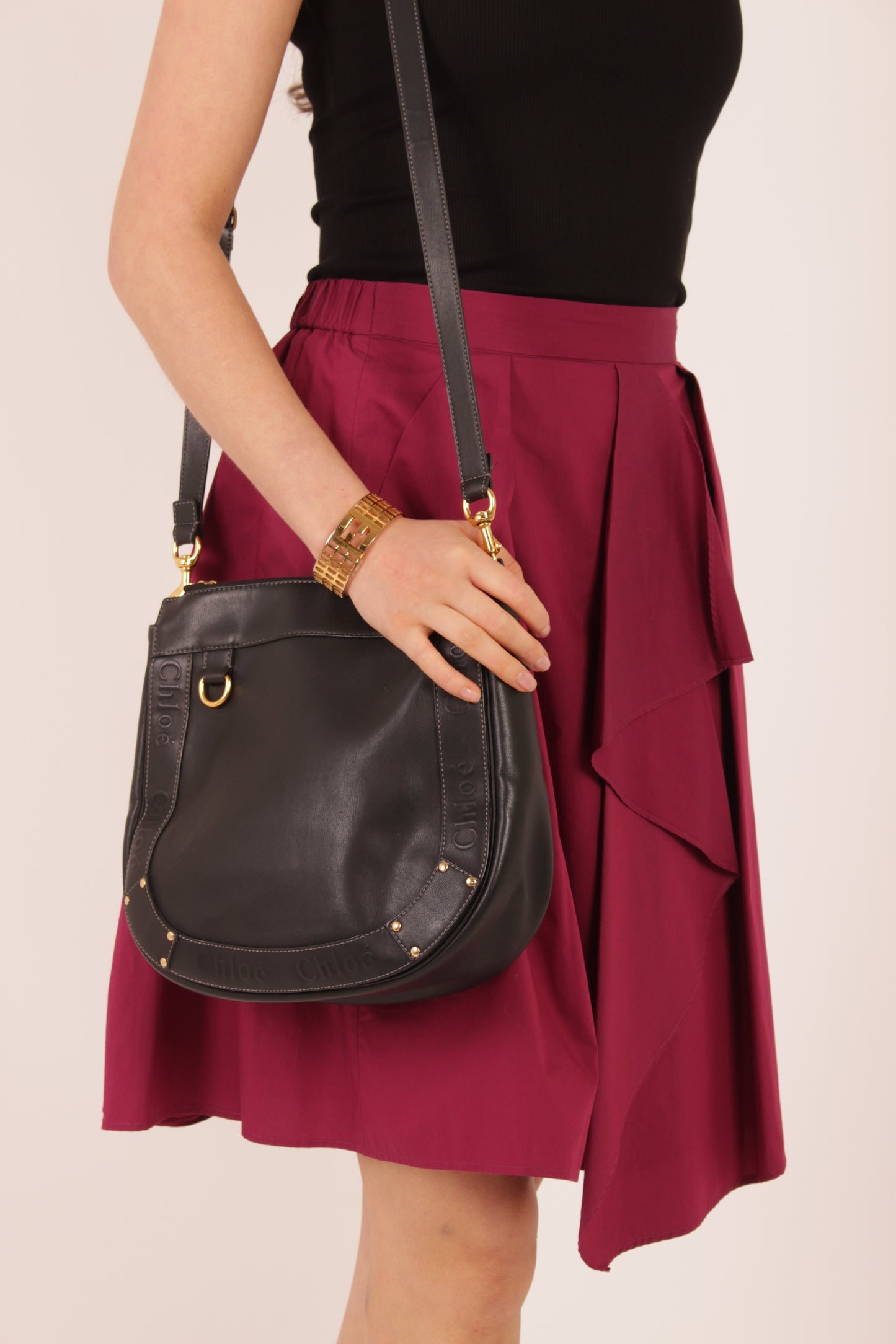 Vintage Lanvin Burgundy Skirt