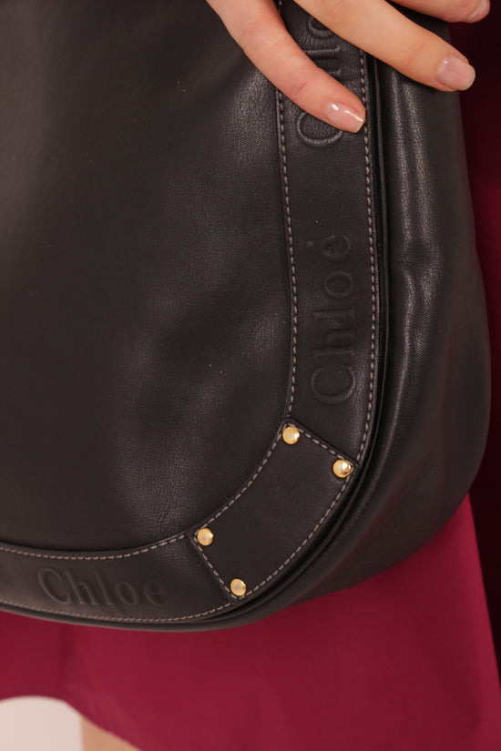 Chloe Black Leather Crossbody Bag