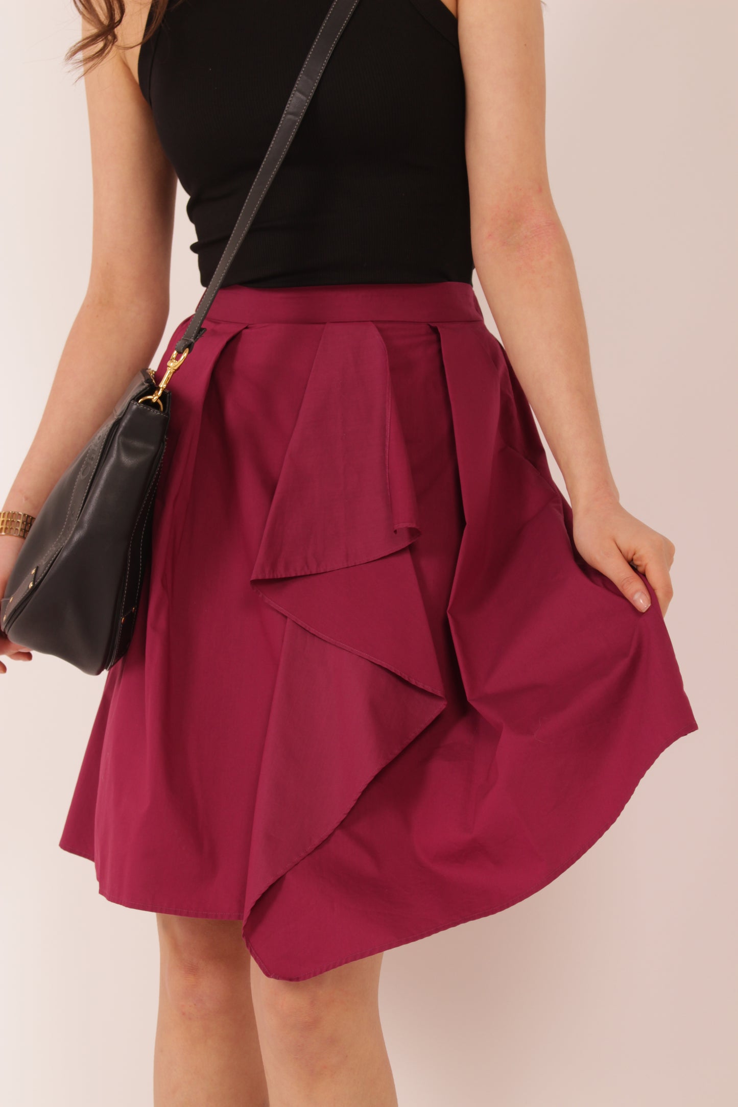 Vintage Lanvin Burgundy Skirt