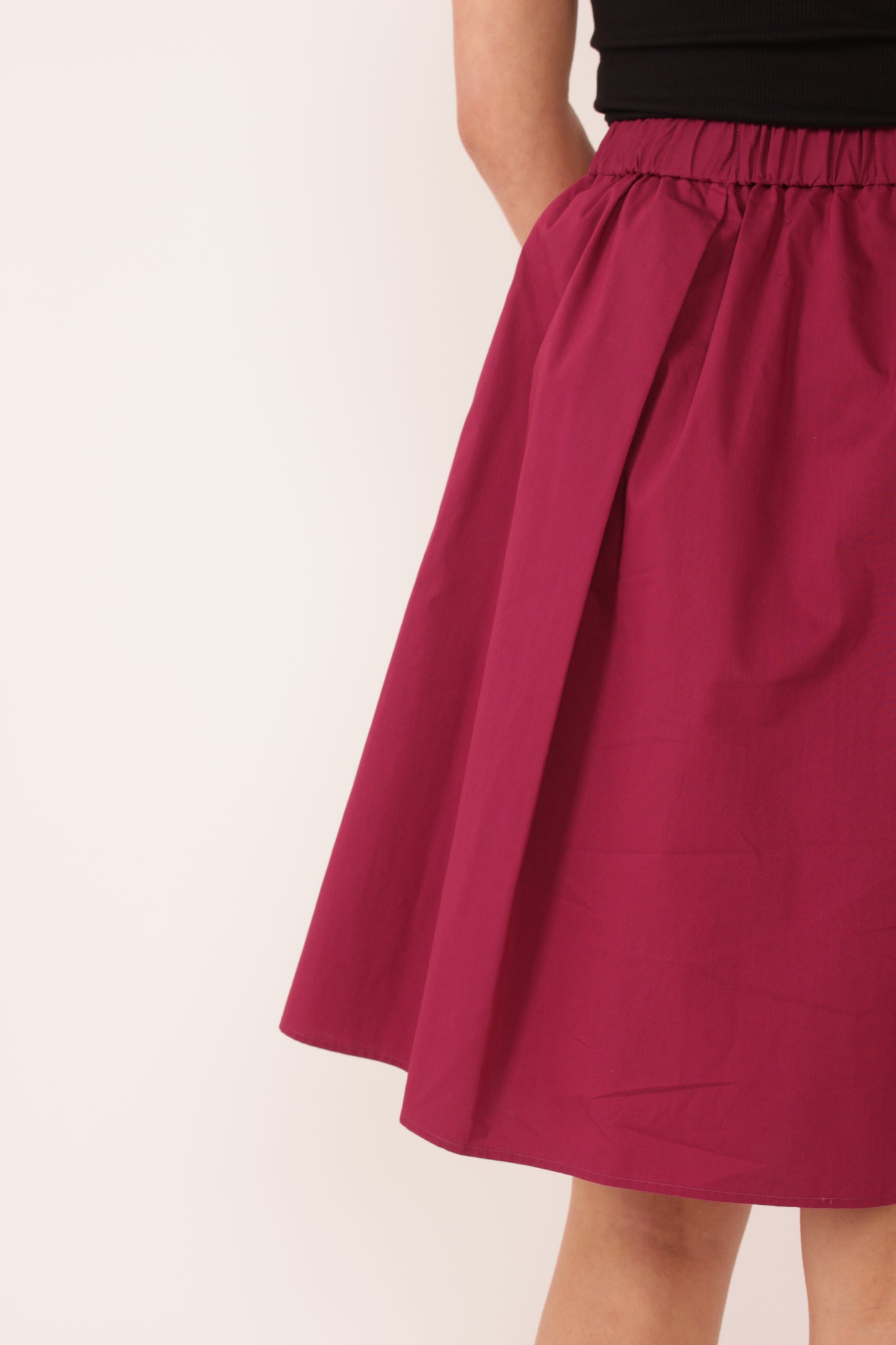 Vintage Lanvin Burgundy Skirt